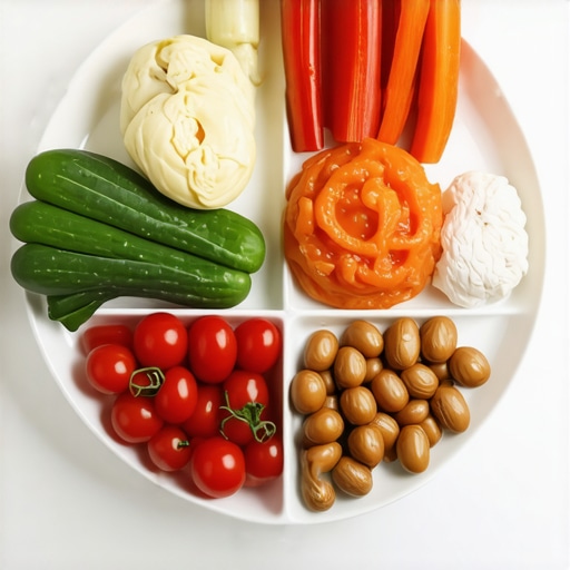 Plate with vegetables, chicken, and avocado reflecting diet plans for medication users.