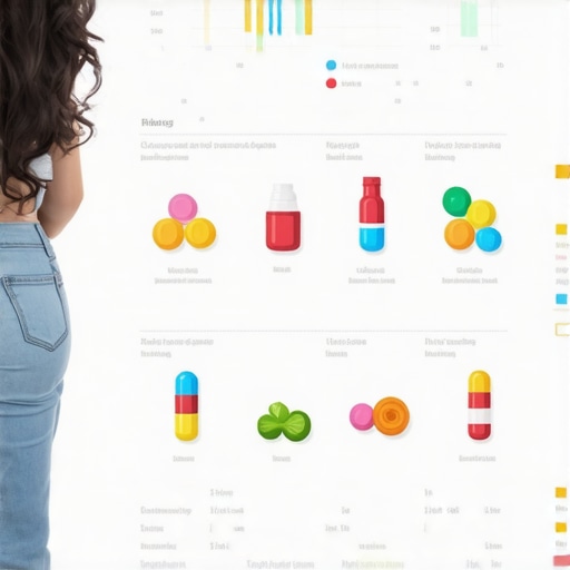 Personalized Diet with Medications Infographic showing customized weight loss plans combining medication and nutrition for optimal results
