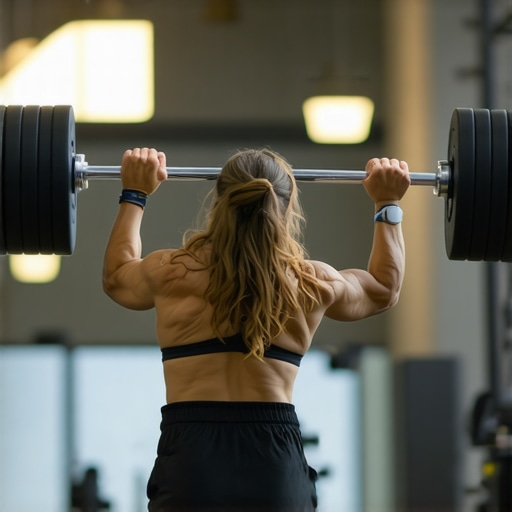 Individual performing resistance exercises to maintain muscle while on prescription weight loss medications.