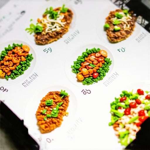 Screenshot of a meal planning app showing colorful healthy recipes and schedule