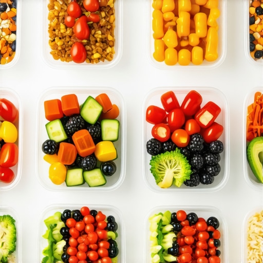 Plate of healthy meals prepared for weight loss with prescription medications