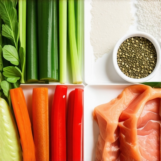 A colorful plate of healthy foods with herbs and vegetables indicating balanced sodium consumption.