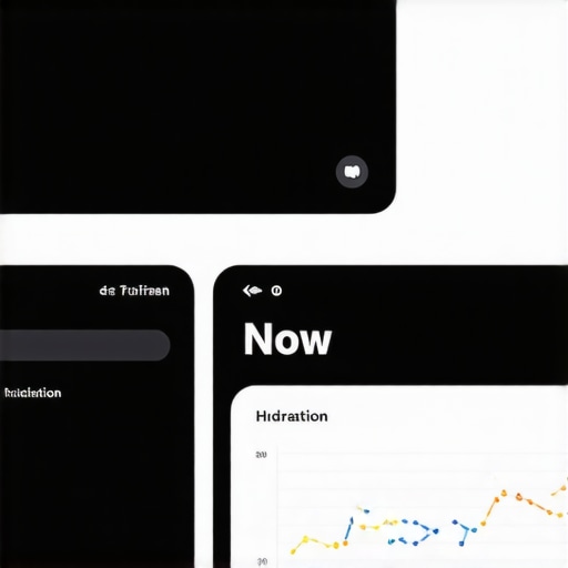 A sleek, user-friendly digital health dashboard displaying personalized health data
