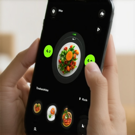 Person tracking nutrition and sleep data on mobile device
