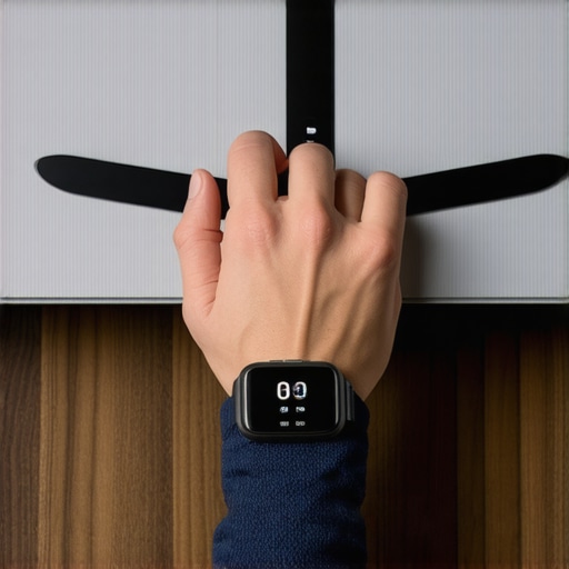 Person monitoring health data with wearable technology and digital scales