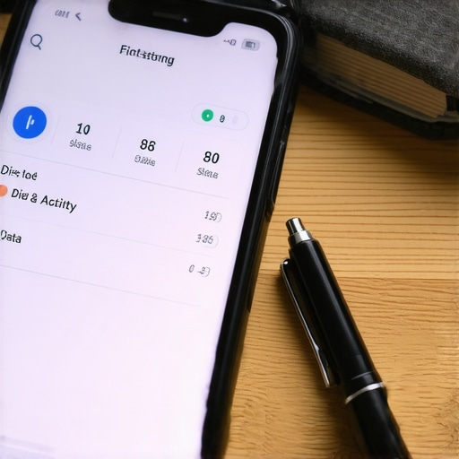 Smartphone screen showing health and diet tracking app with exercise and nutrition data.