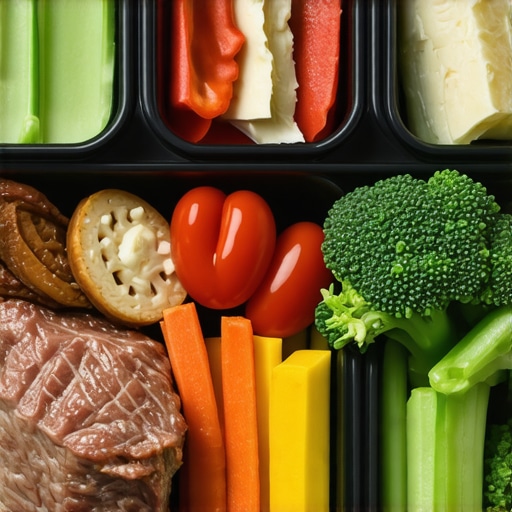 A nutritious meal featuring proteins, vegetables, and healthy fats, ideal for individuals on weight loss medications.