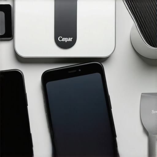 Digital health trackers, meal prep containers, and smart scales on a kitchen counter illustrating modern weight loss tools.