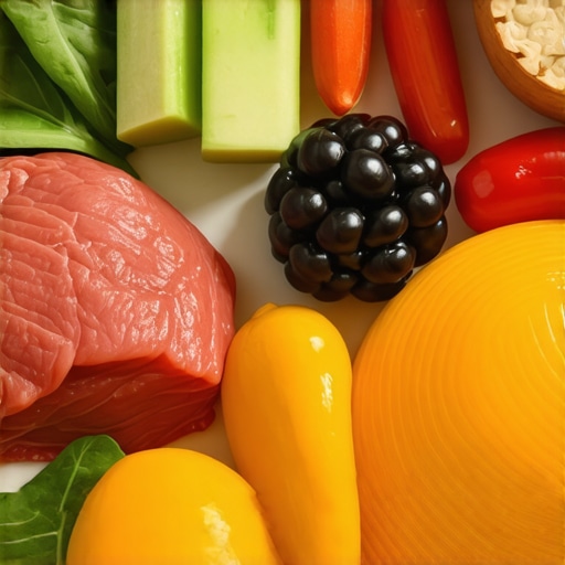 A well-prepared high-protein meal plate with vegetables and healthy fats, ideal for optimizing prescription weight loss medications.