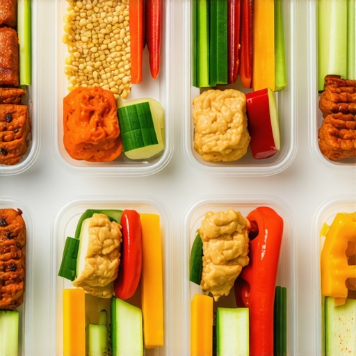 Organized meal prep containers filled with colorful vegetables, proteins, and grains for weight loss