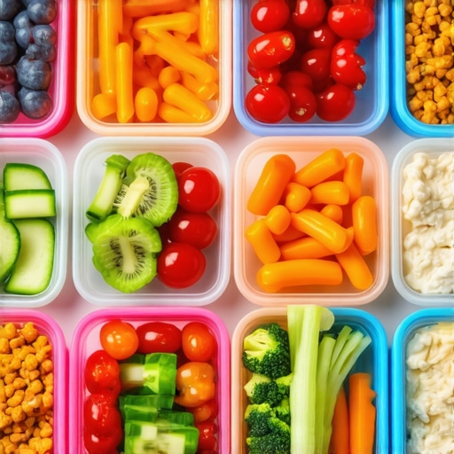 Various healthy prepared meals in containers on a kitchen counter.