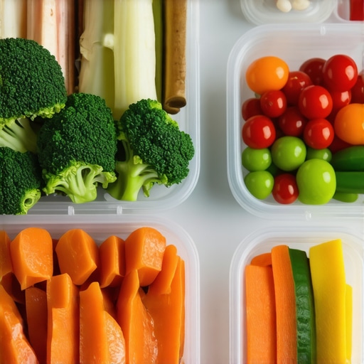 A meal prep setup featuring cooked proteins, vegetables, and portioned servings.