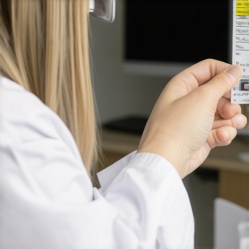 Doctor checking zinc supplement intake with patient.