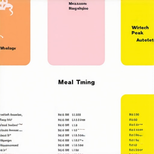 A visual guide illustrating meal timings aligned with tirzepatide's effectiveness schedule.