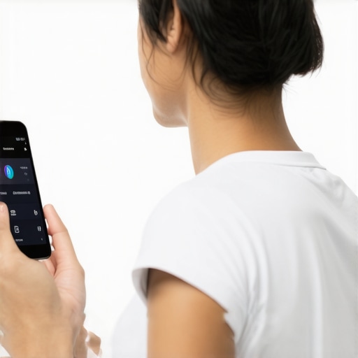 A person wearing a fitness tracker and reviewing diet app on smartphone for weight management