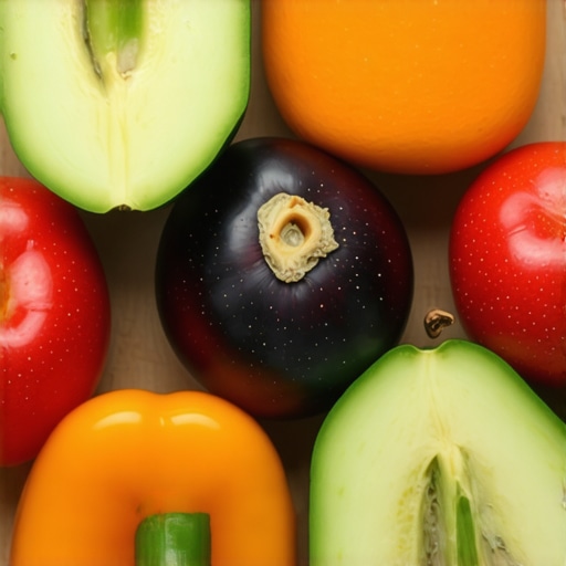 Colorful display of bananas, spinach, sweet potatoes, and beans highlighting their potassium content.