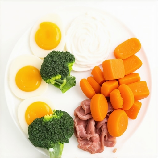 A visual guide to spacing high-protein meals across the day for optimal weight loss results.