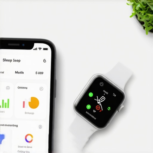 Smartphone and smartwatch displaying health data to support diet and medication efforts.