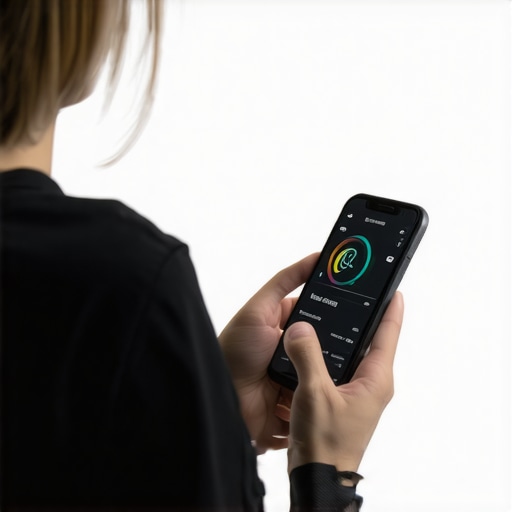 A person monitoring their diet and activity levels using digital tools to support prescription weight loss plans