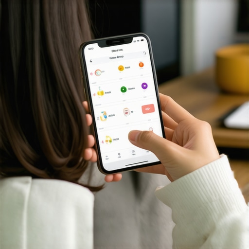 Person analyzing their health data on a smartphone to support weight loss with medication and diet tracking.