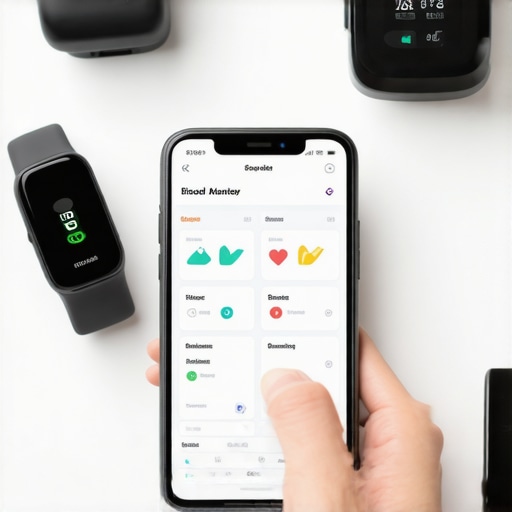 Person tracking diet, activity, and sleep data on multiple devices to support weight loss goals.