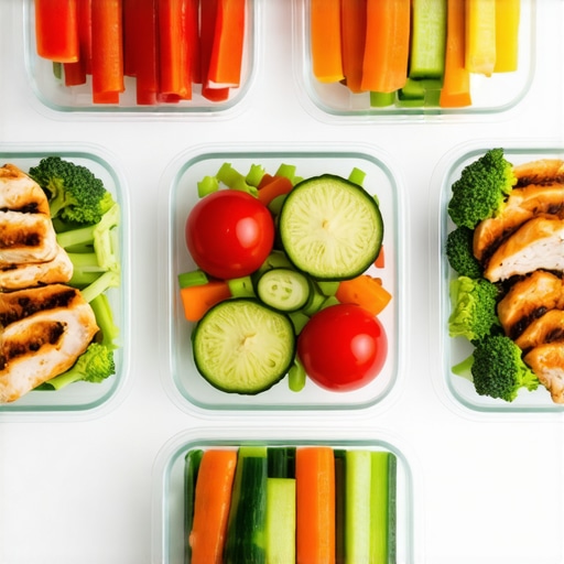 Assorted healthy meal containers for weight loss