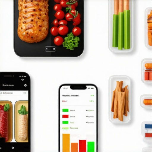 A collection of smart kitchen devices and apps used for managing prescription weight loss diets.