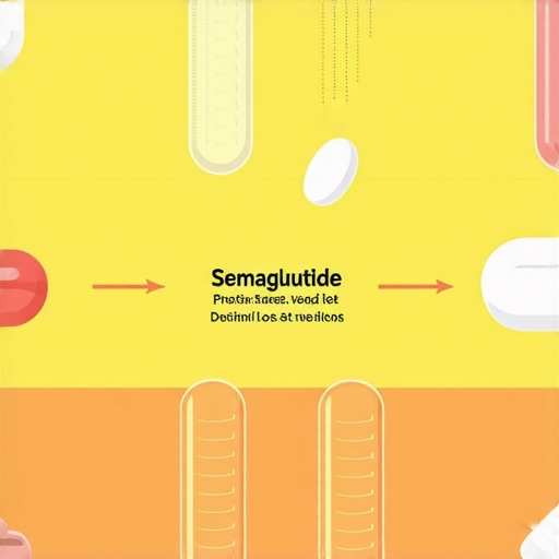 Infographic illustrating the strategic combination of diet timing, macronutrients, and medication for weight loss success.