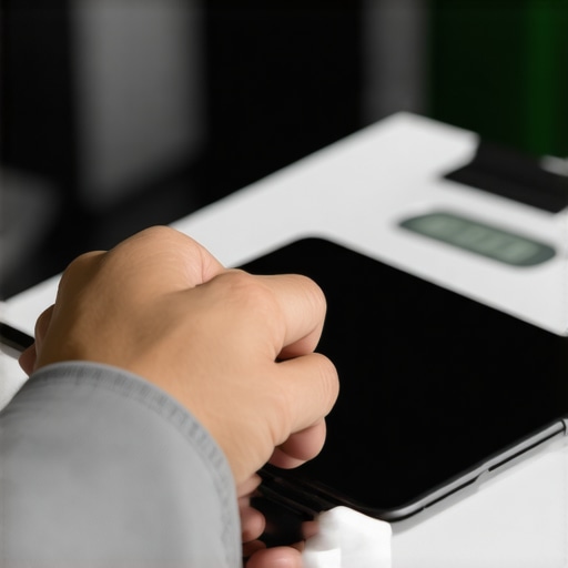 Person monitoring weight with a smartphone app and digital scale, illustrating tools for sustaining medicated weight loss.